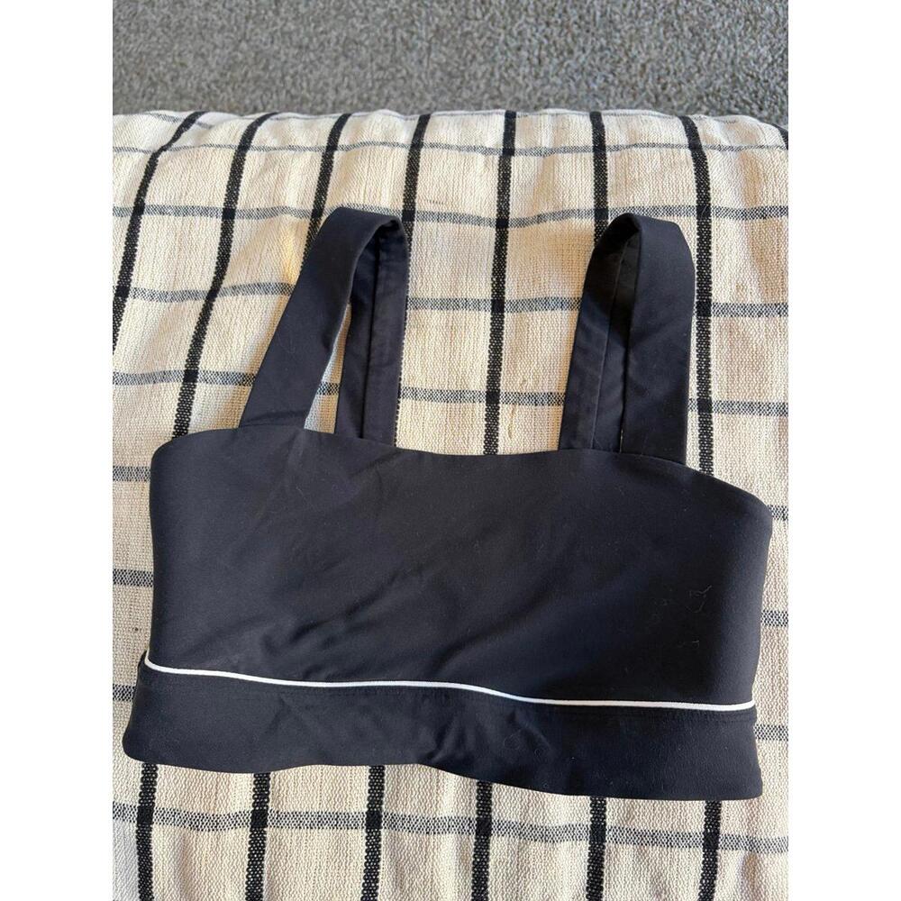 all in motion Black Piped Sports Bra
